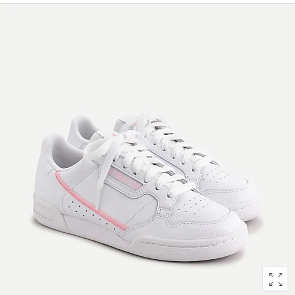NWT Adidas Continental 80 Pink and White sneaker